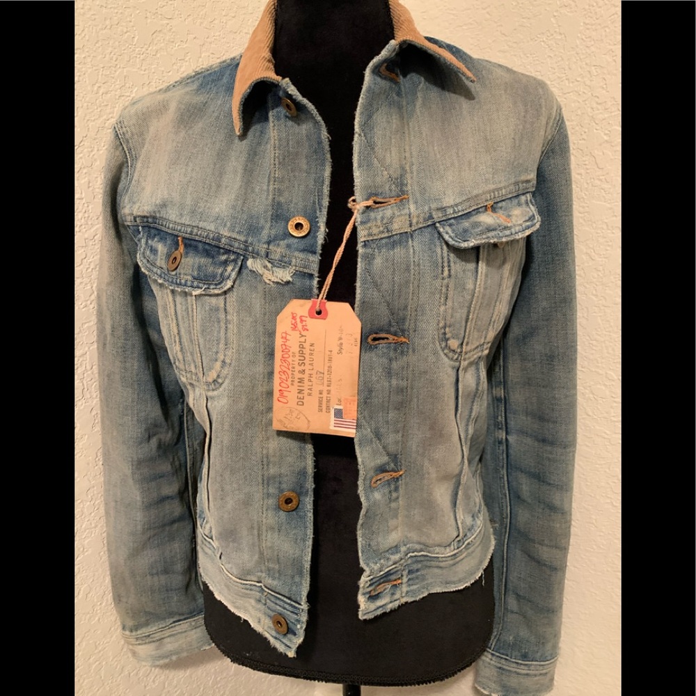 Ralph Lauren Womens Denim Cropped Jacket
